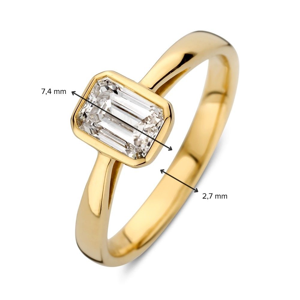 Ring Lara 0,75 crt. geelgoud