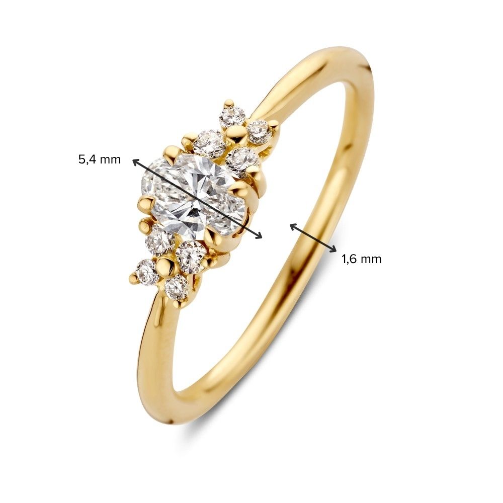 Ring Lucy 0,42 crt. geelgoud