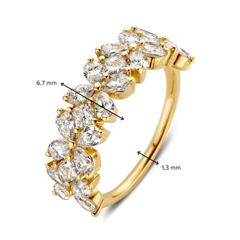 Ring Camille 2,04 crt. geelgoud