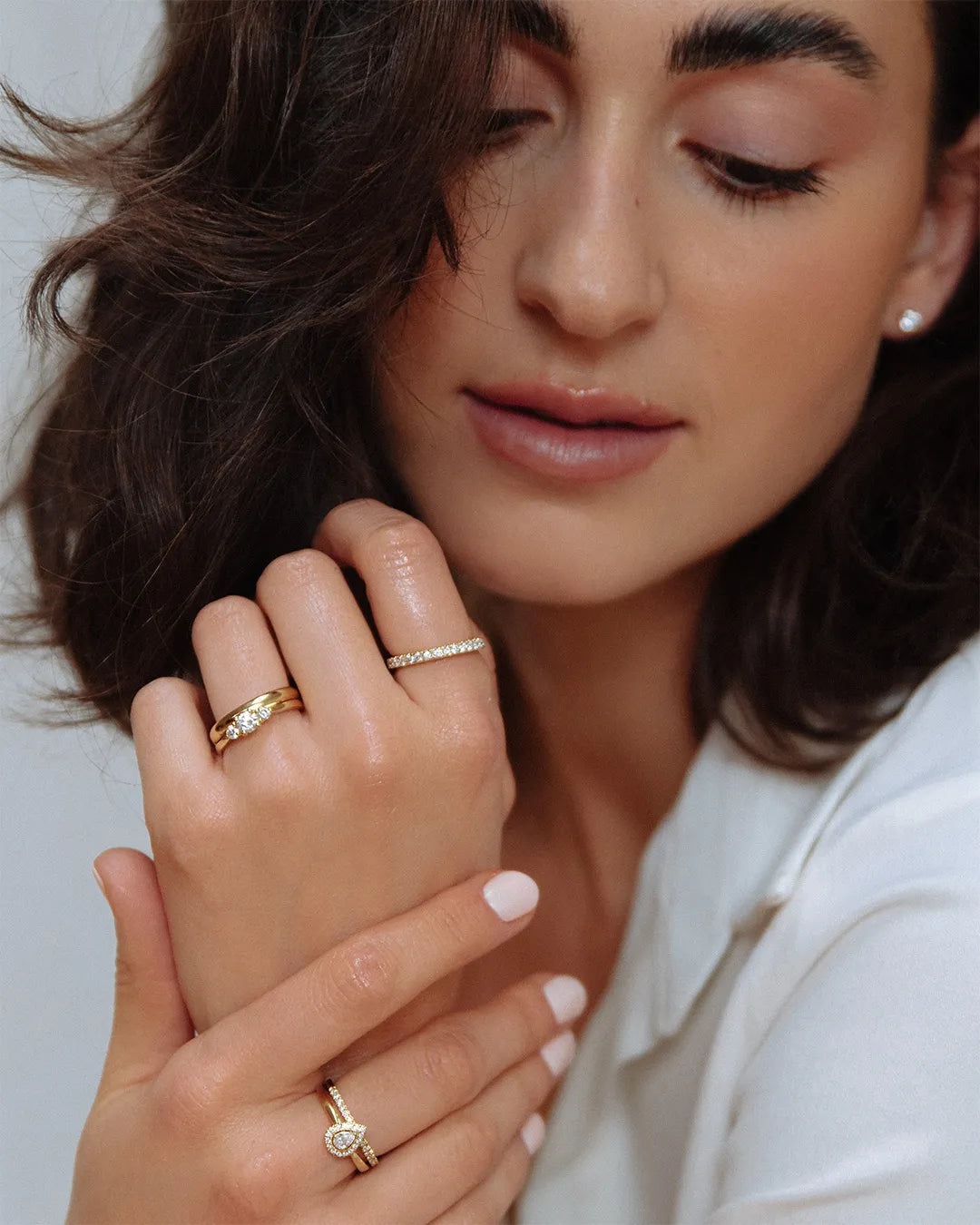 Ring Alix 0,50 crt. geelgoud