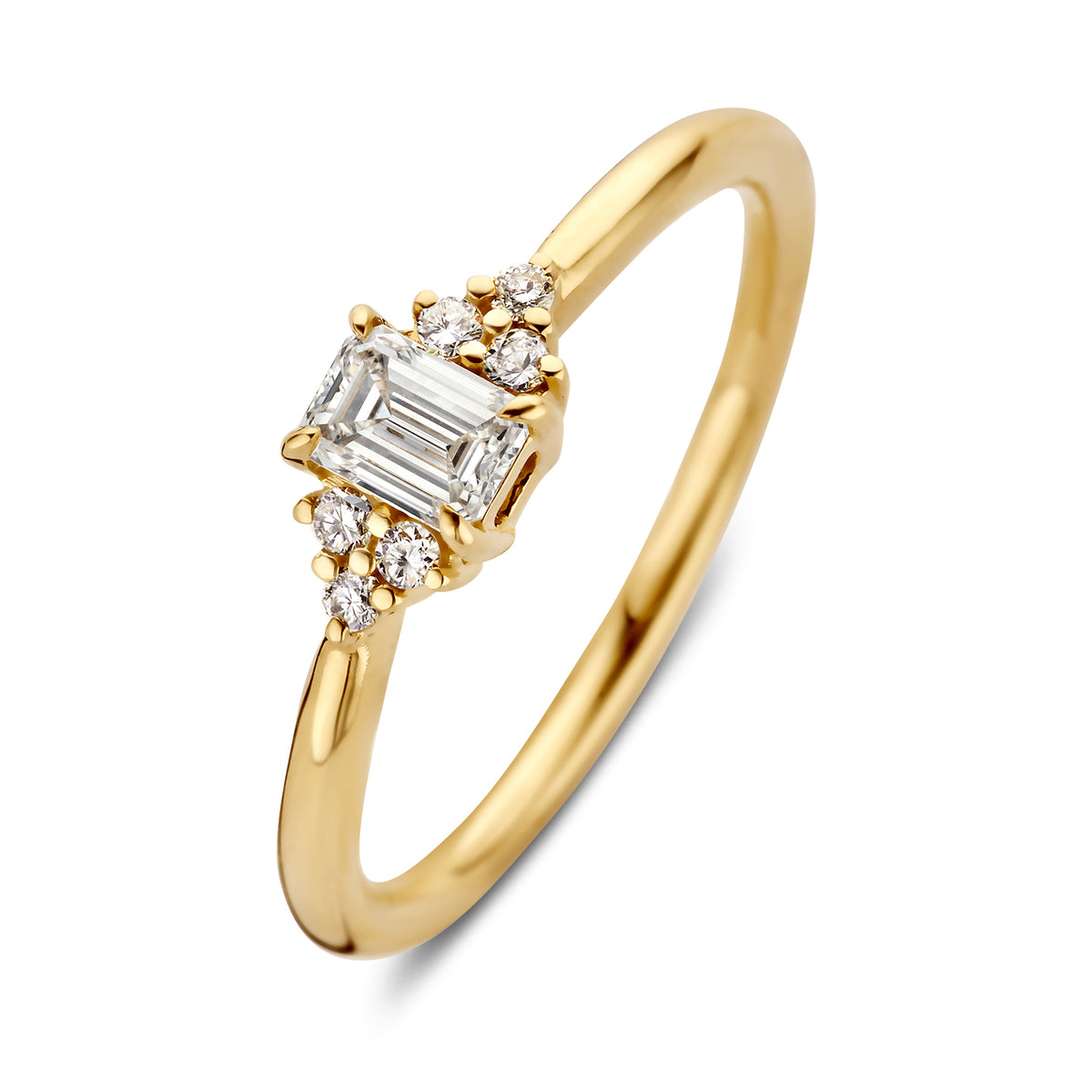 Ring Ines 0,40 crt. geelgoud