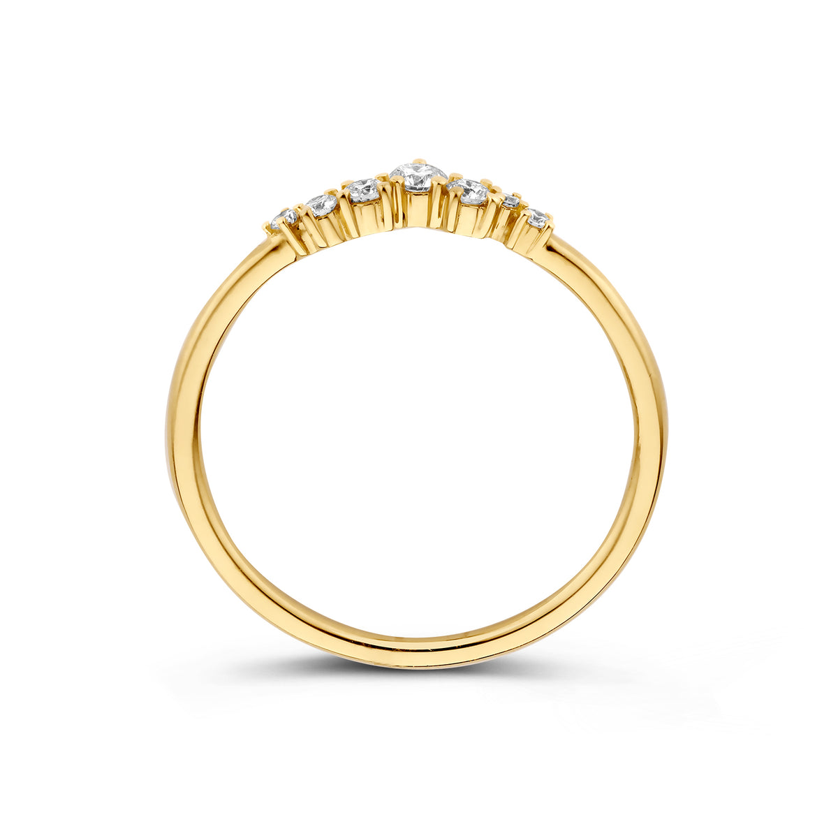 Ring Amelie 0,16 crt. geelgoud