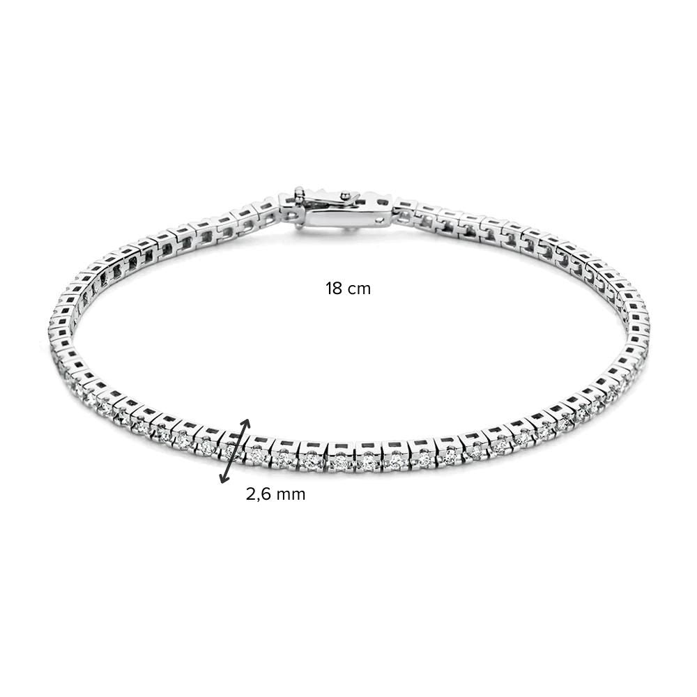 Armband Chloe 1,00 crt. witgoud