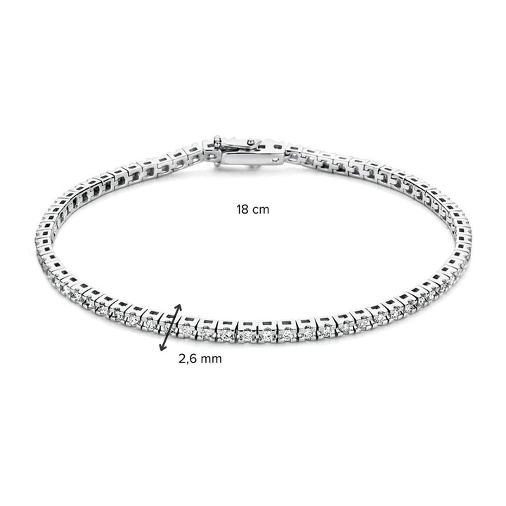 Armband Chloe 1,00 crt. witgoud