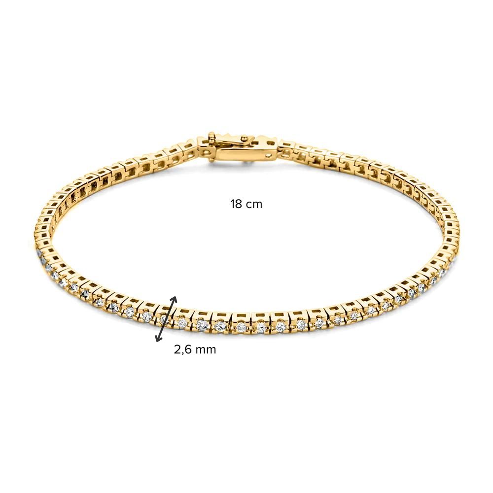 Armband Chloe 1,00 crt. geelgoud