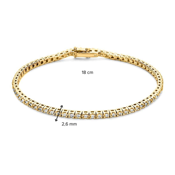 Armband Chloe 1,00 crt. geelgoud