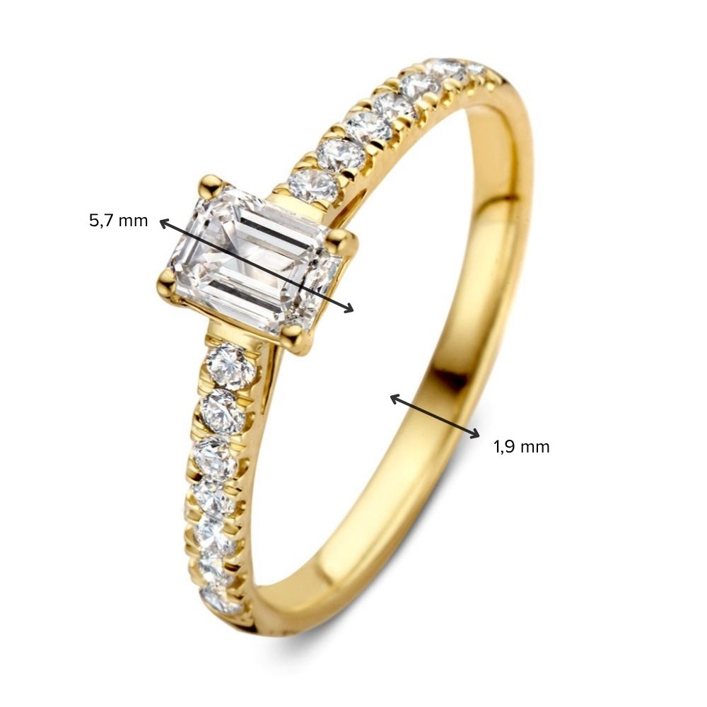 Ring Nora Royal 0,75 crt. geelgoud