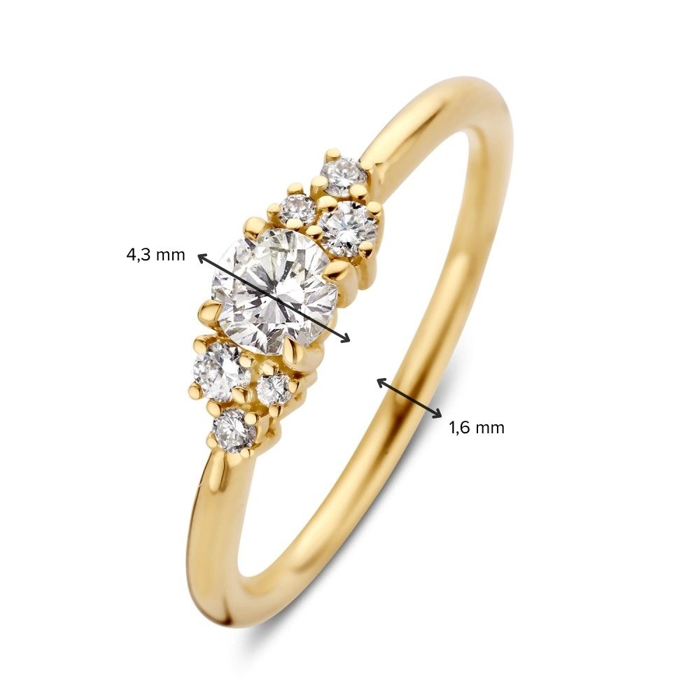 Ring Stella 0,46 crt. geelgoud