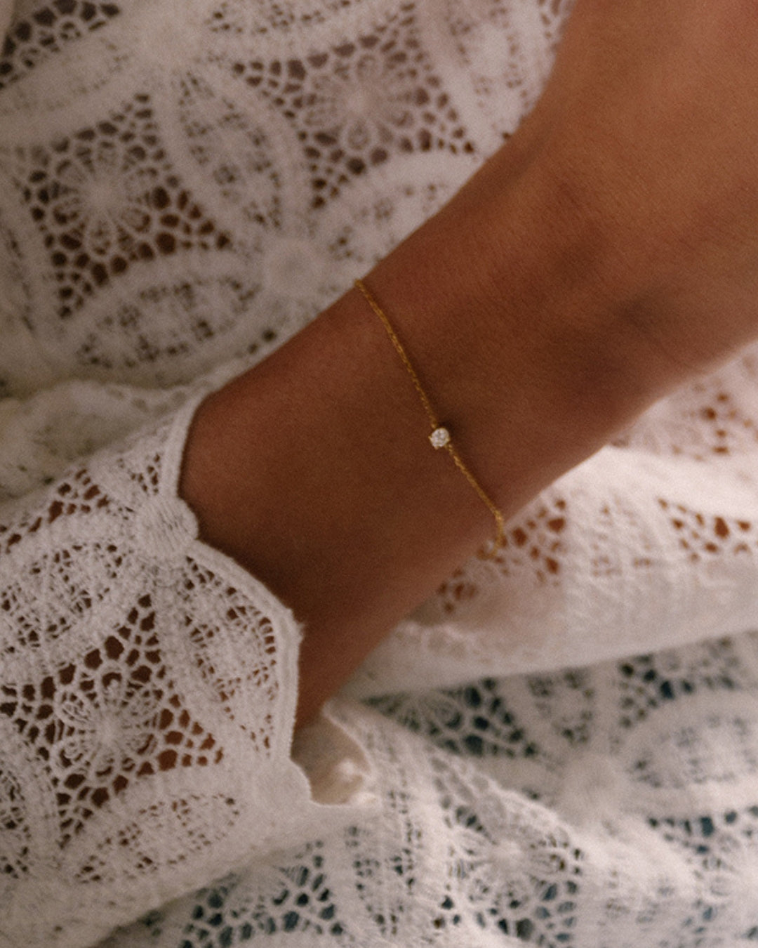 Armband Olivia 0,15 crt. geelgoud