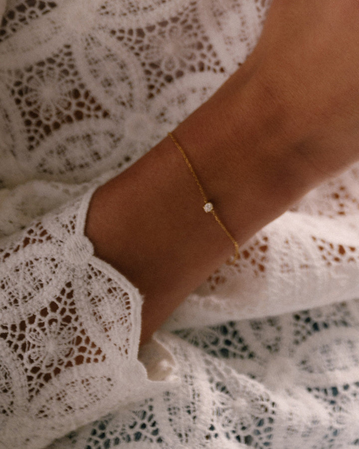 Armband Olivia 0,15 crt. geelgoud