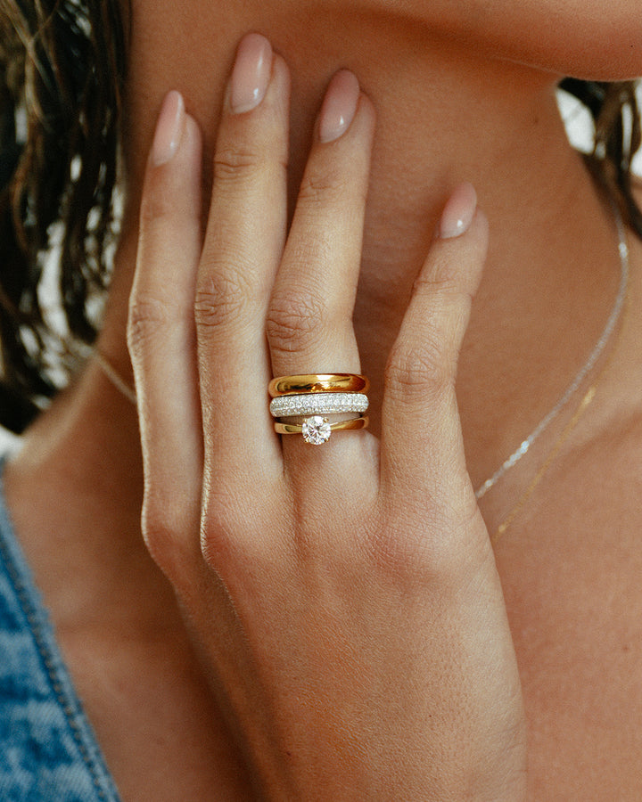 Ring Olivia 0,75 crt. geelgoud