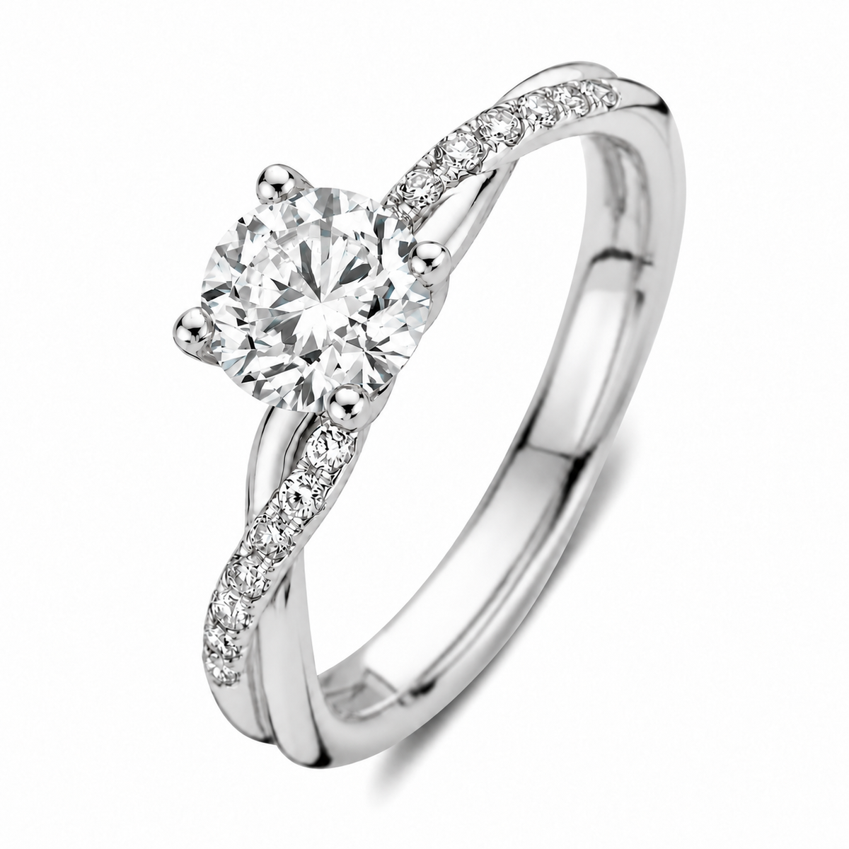 Ring Mia 1,10 crt. witgoud