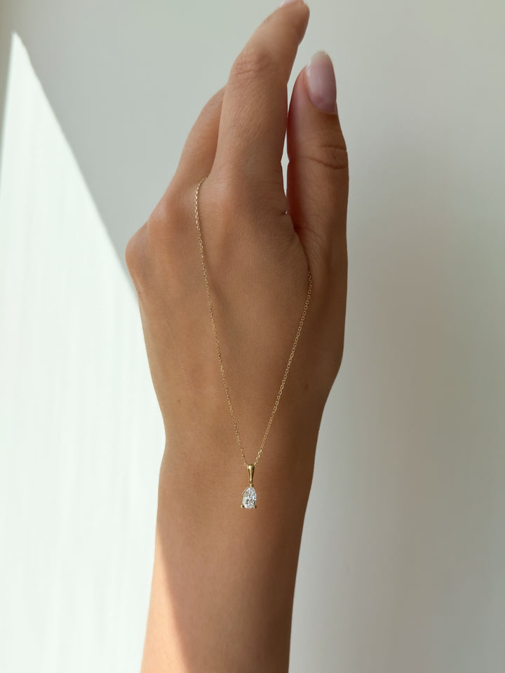 Collier Ava 0,50 crt. geelgoud