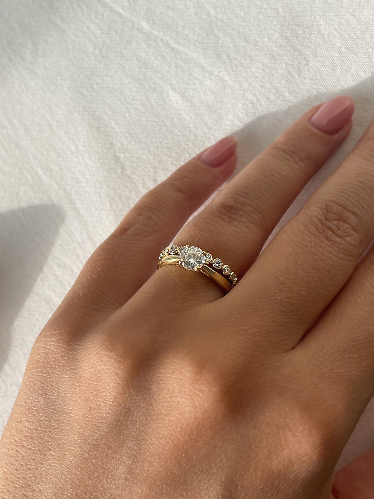 Ring Luna 0,31 crt. geelgoud