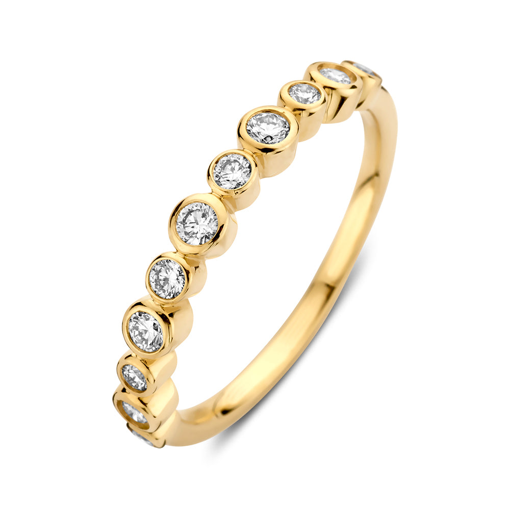 Ring Luna 0,31 crt. geelgoud