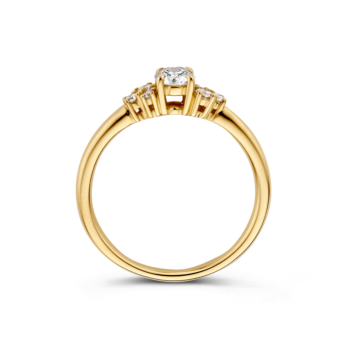 Ring Stella 0,46 crt. geelgoud