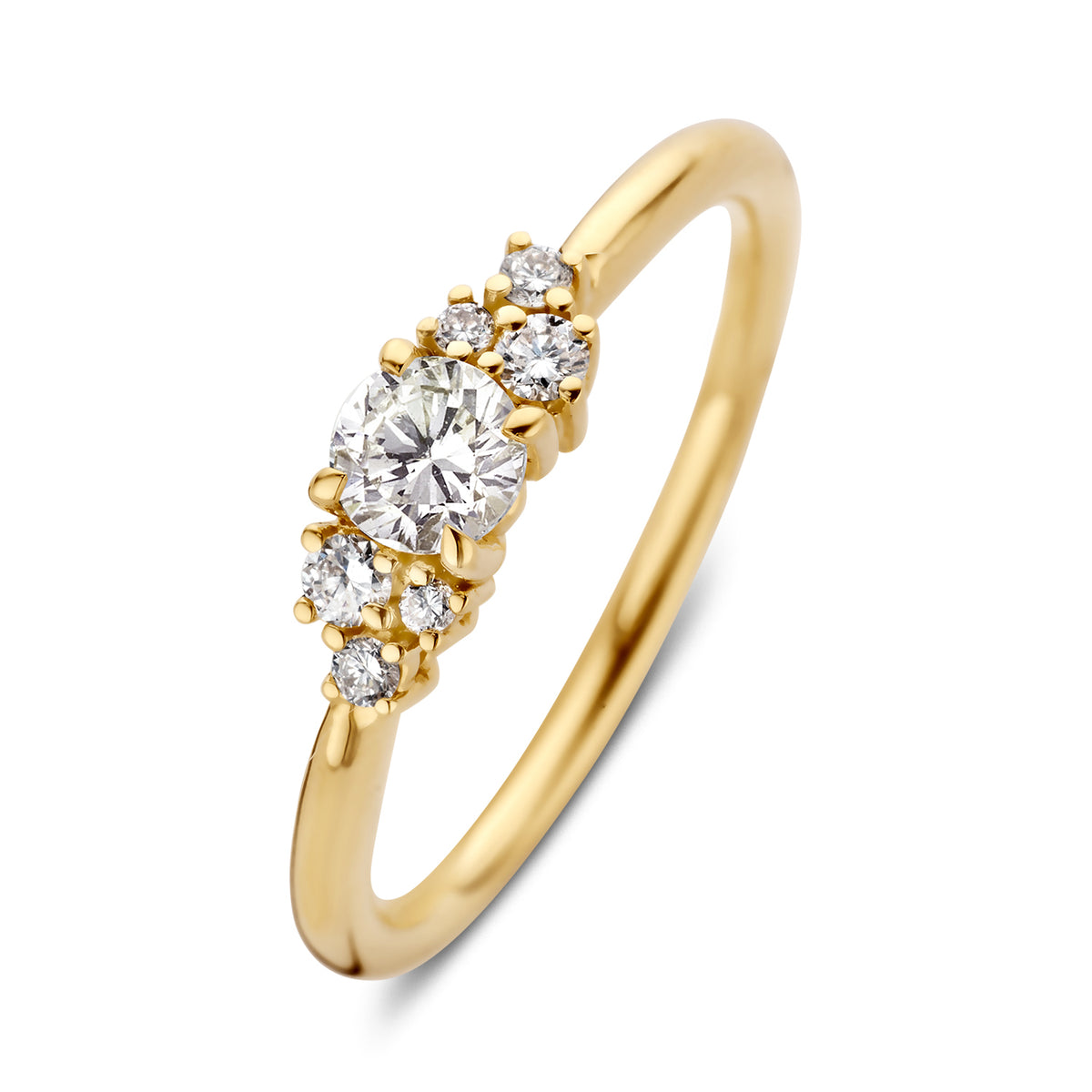 Ring Stella 0,46 crt. geelgoud