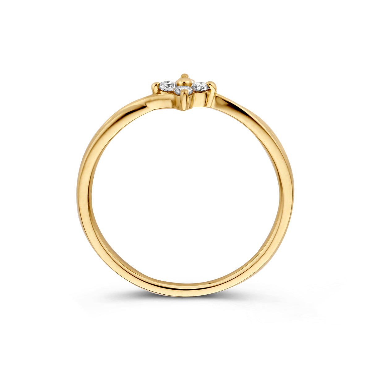 Ring Violet 0,10 crt. geelgoud