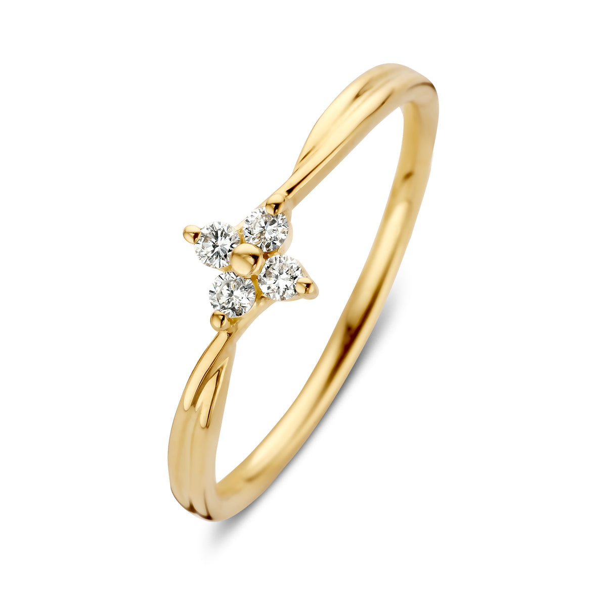 Ring Violet 0,10 crt. geelgoud