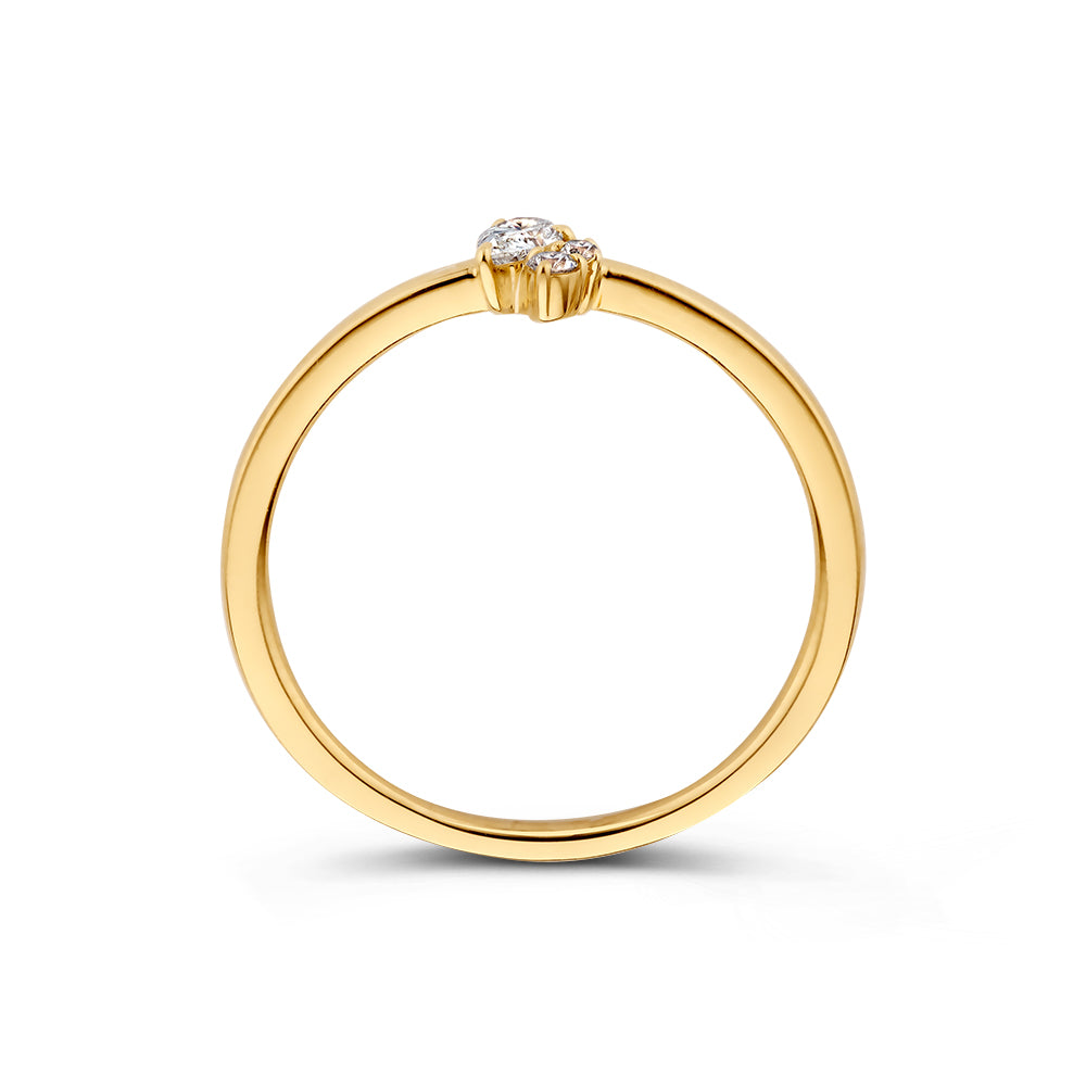 Ring Elise 0,14 crt. geelgoud