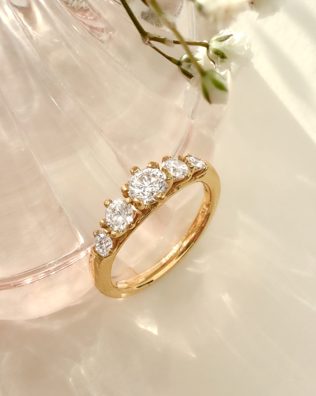 Ring Ruby 1,00 crt. geelgoud