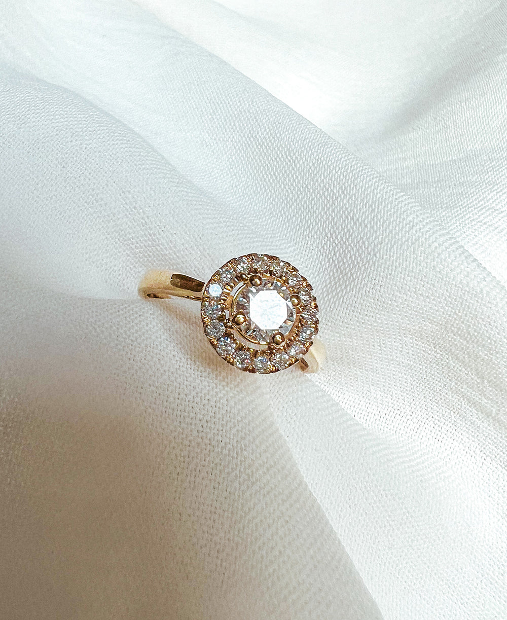Ring Emma 0,75 crt. geelgoud
