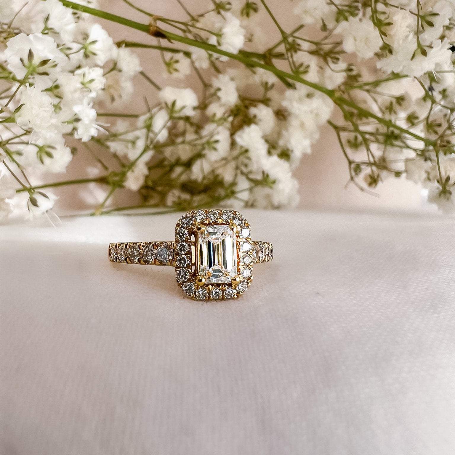 Ring Ivy royal 1,00 crt. geelgoud