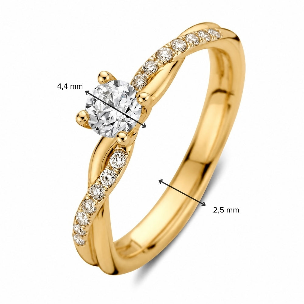 Ring Mia 0,41 crt. geelgoud