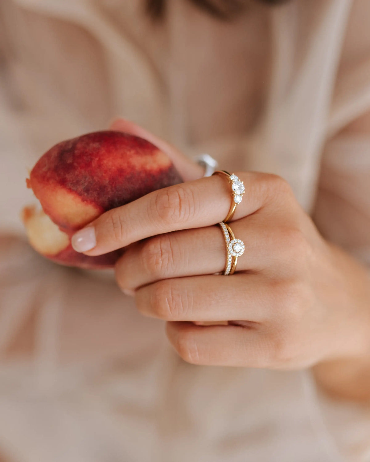 Ring Millie 0,20 crt. geelgoud