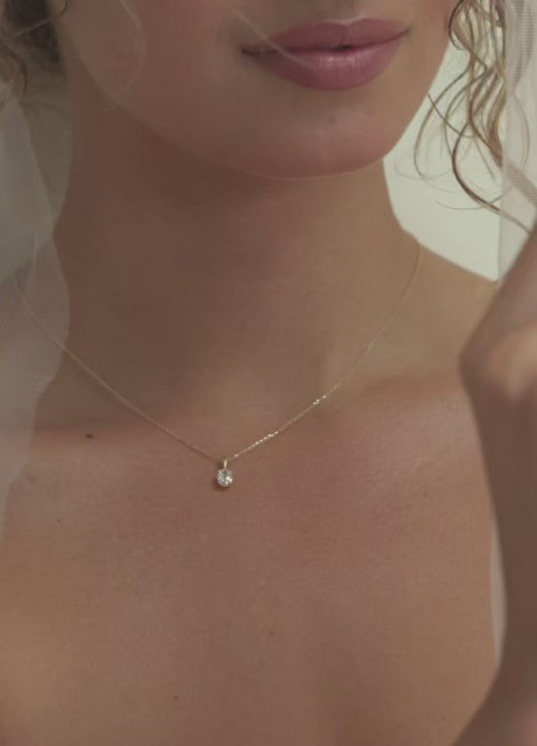 Collier Franky 0,50 crt. geelgoud