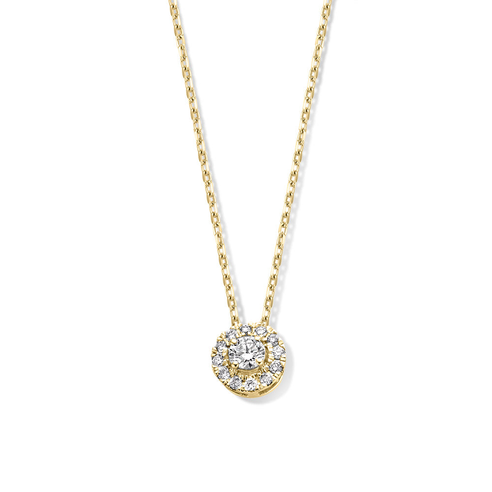 Collier Emma 0,20 crt. geelgoud