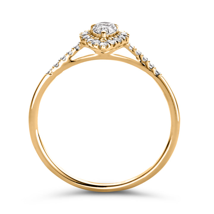 Ring Elin royal 0,30 crt. geelgoud