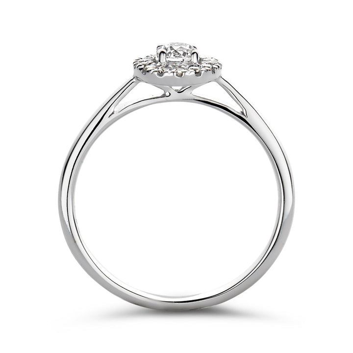 Aurore Emma witgouden ring