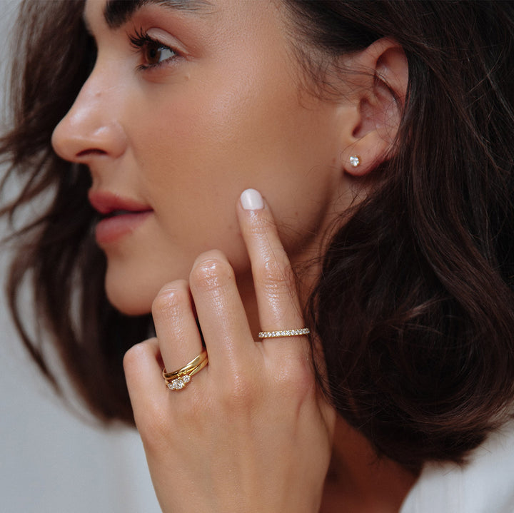 Ring Millie 0,44 crt. geelgoud
