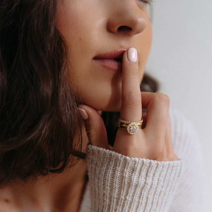 Ring Emma 0,75 crt. geelgoud