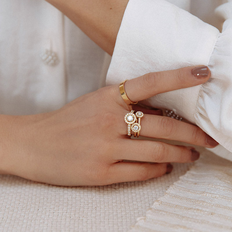 Ring Emma 0,30 crt. geelgoud